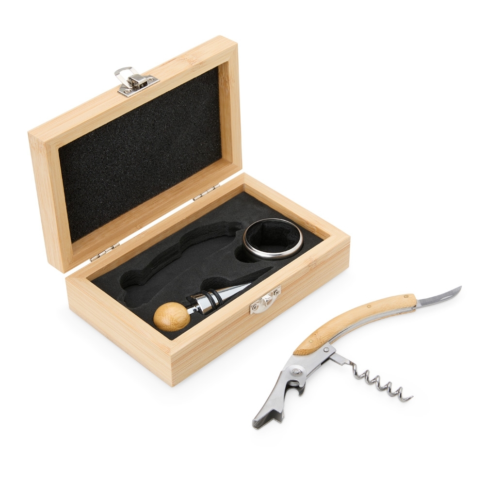 Conjunto para vinho personalizado