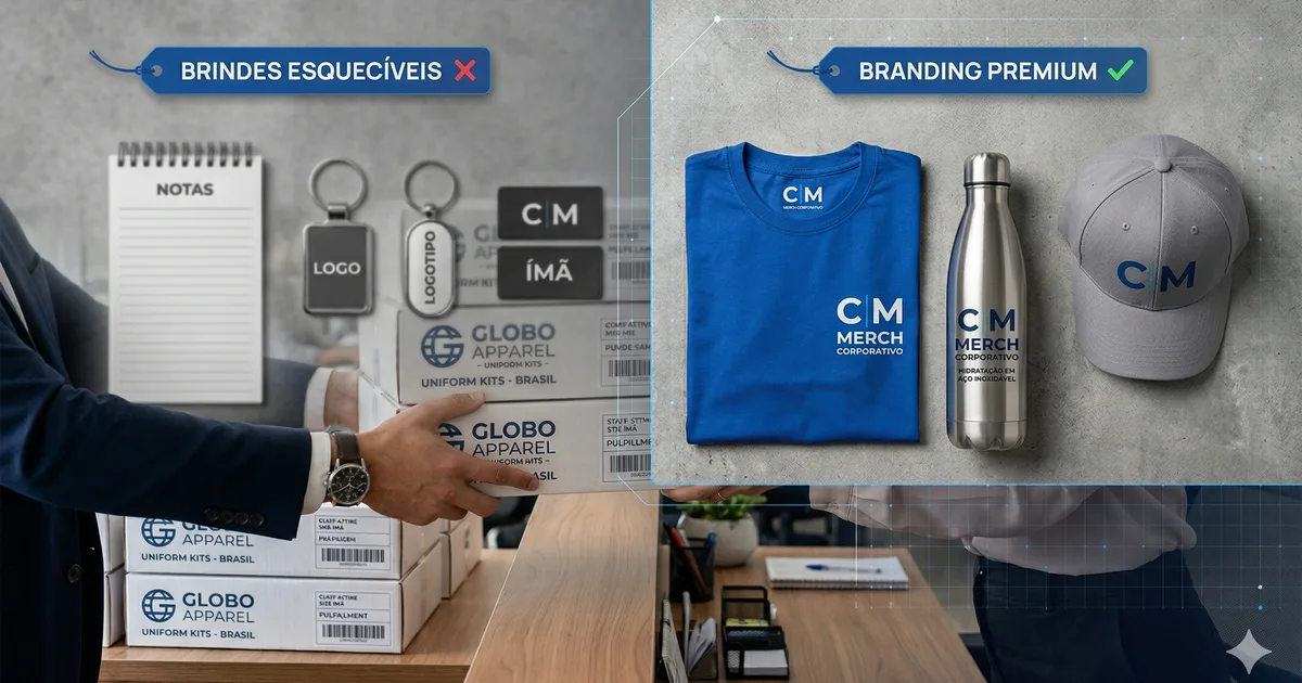 Brinde corporativo para evento: o que funciona (e o que vai pro lixo)