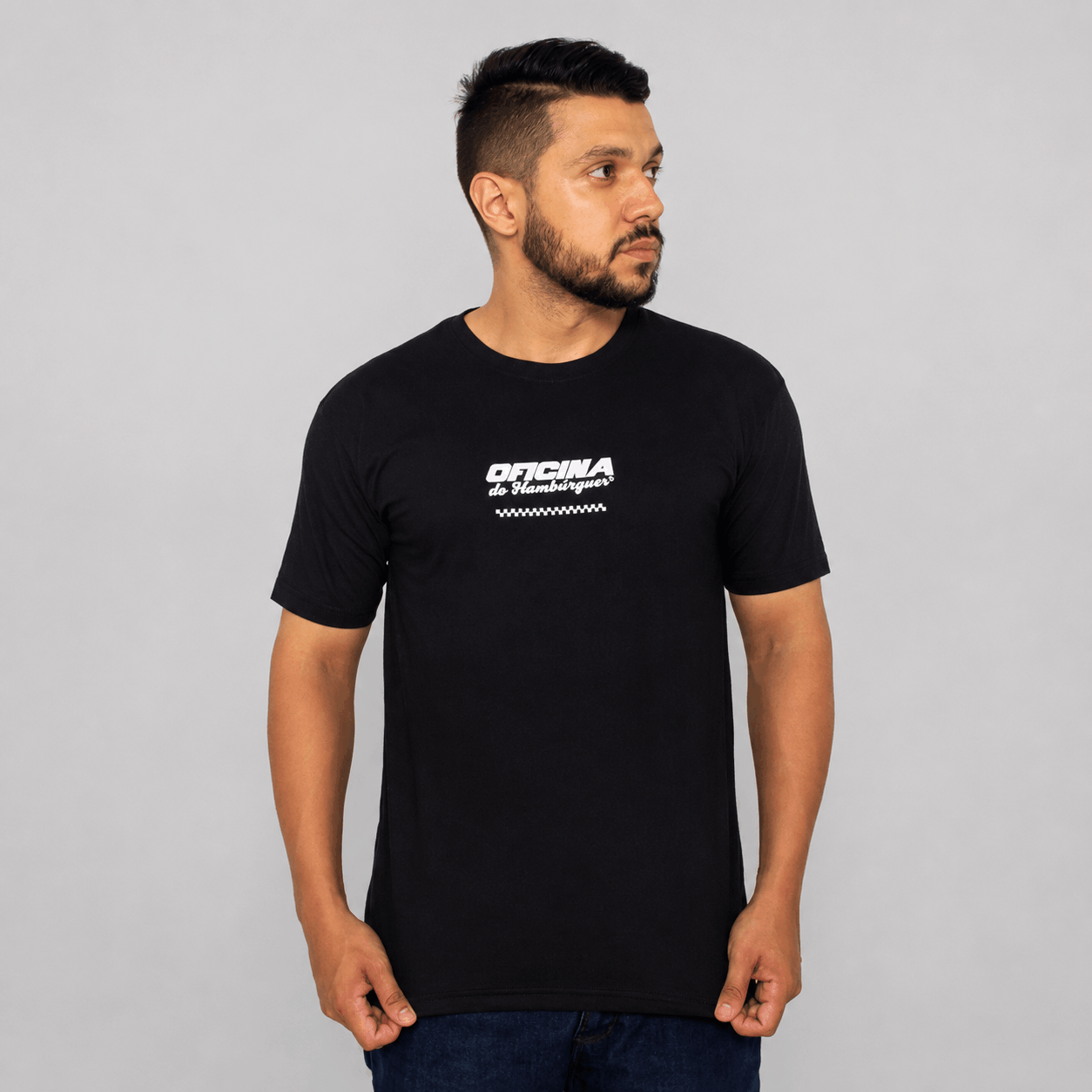 Camiseta de algodão personalizada — Oficina do Hamburguer